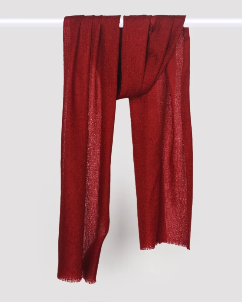 Fine Wool Diamond Weave Muffler